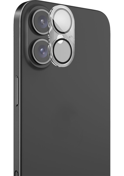 Apple iPhone 16 Plus Glass Serisi Kamera Lens Koruyucu Şeffaf