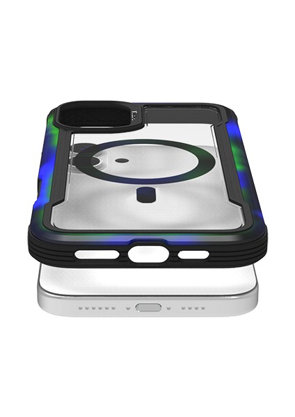 iPhone 16 Pro Max Kılıf Magsafe Uyumlu Airbagli Raptic Shield 2.0 Serisi Şeffaf Kapak Siyah