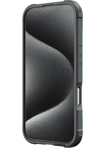 iPhone 16 Pro Max Kılıf Magsafe Uyumlu Airbagli Raptic Shield Serisi Şeffaf Arka Yüzey Kapak Renkli