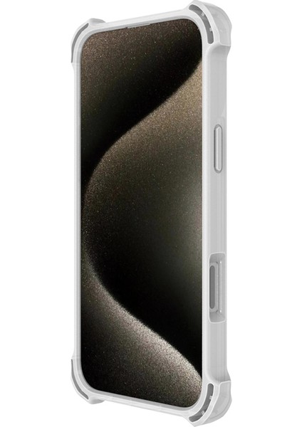 iPhone 16 Pro Max Kılıf Magsafe Şarj Özellikli Raptic Dual Serisi Şeffaf Standlı Kapak Şeffaf