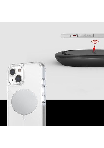 iPhone 13 Kılıf Raptic Glass Plus Serisi Şeffaf Tasarımlı Kapak