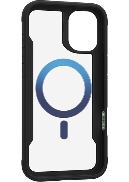 iPhone 16 Pro Max Kılıf Magsafe Uyumlu Airbagli Raptic Shield 2.0 Serisi Şeffaf Kapak Turkuaz