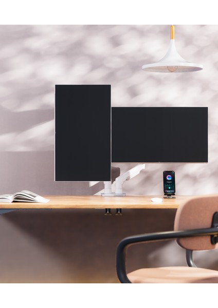 North Bayou Nb F160 17-27" Çift Kol 2-9 kg Amortisörlü Monitör Standı Beyaz fiyatları