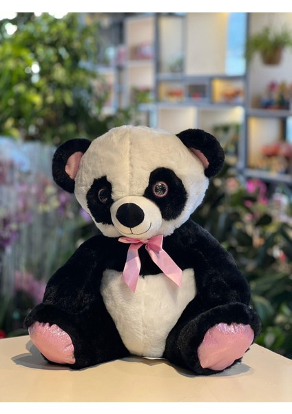 Peluş Panda Iri Parlak Gözlü Sevgiliye Hediye - Yumuşak ve Sevimli Pandalı Peluş Oyuncak
