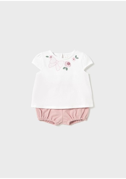 Yazlık Kız Bebek 4'lü Set 2'li Takım - Pembe fiyatları