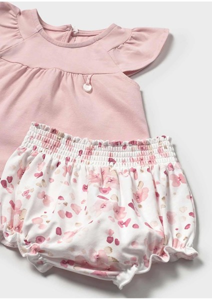 Yazlık Kız Bebek 4'lü Set 2'li Takım - Pembe fırsatları