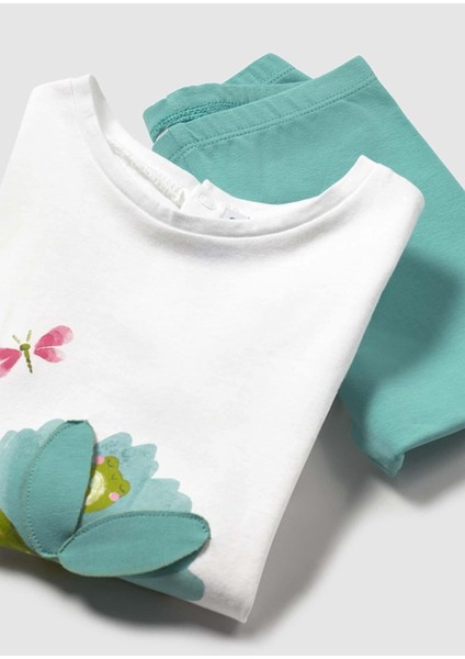 Yazlık Kız Bebek 2 Altlı 3'lü Takım - Turuncu - Yeşil fırsatları