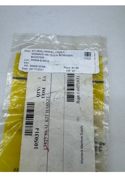 17325 Seal Kıt,check Vlv,ag