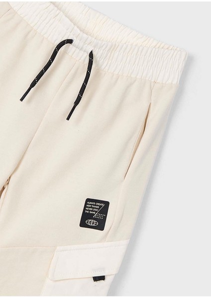 Yazlık Erkek Çocuk Kargo Cep Pantolon - Krem fiyatları