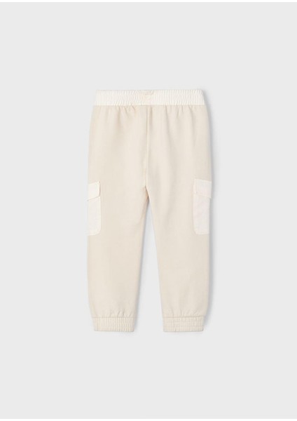 Yazlık Erkek Çocuk Kargo Cep Pantolon - Krem modelleri