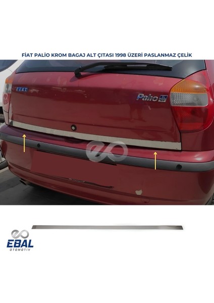 Fiat Palio Krom Alt Bagaj Çıtası 1998 ve Üzeri Paslanmaz Çelik