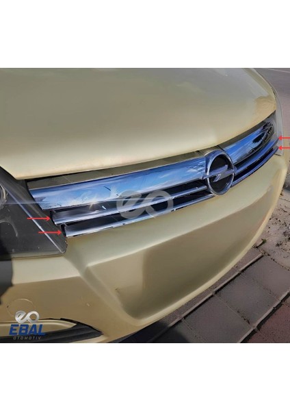 Opel Astra H Krom Ön Panjur 4 Prç. 2004-2010 Arası P. Çelik(HB)
