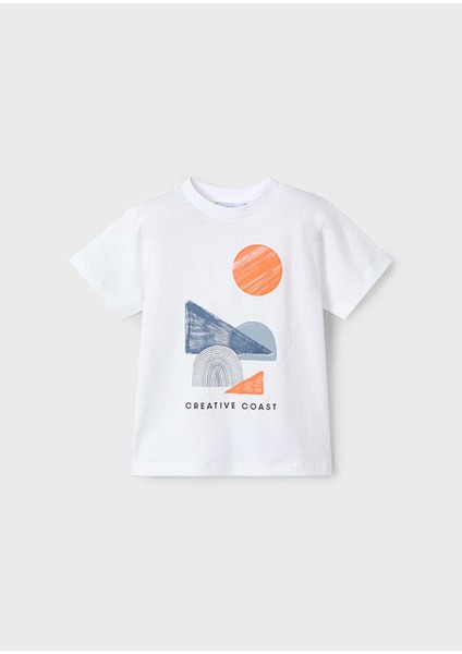 Yazlık Erkek Çocuk 2 T-Shirt 3'lü Şort Takım - Turuncu fiyatları