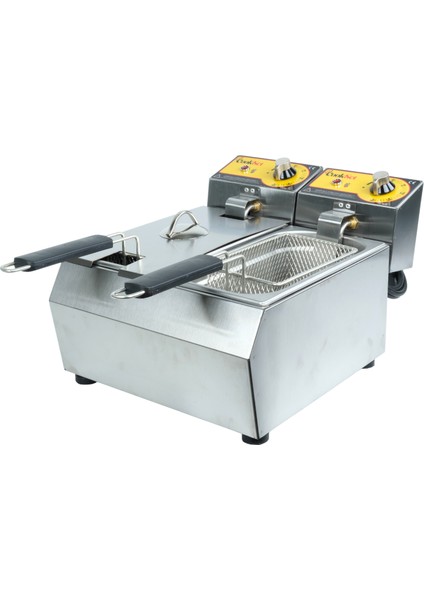 OSİMO Cookset Elektrikli Fritöz 3+3 Lt