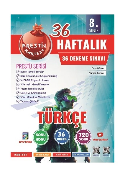 8. Sınıf Haftalık Türkçe Denemeleri