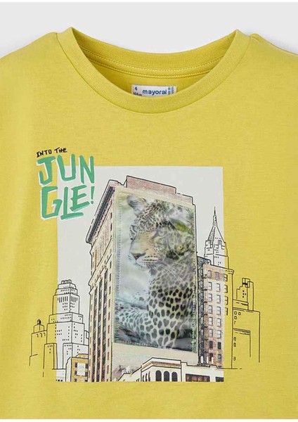 Yazlık Erkek Çocuk T-Shirt - Dore - Hardal fiyatları