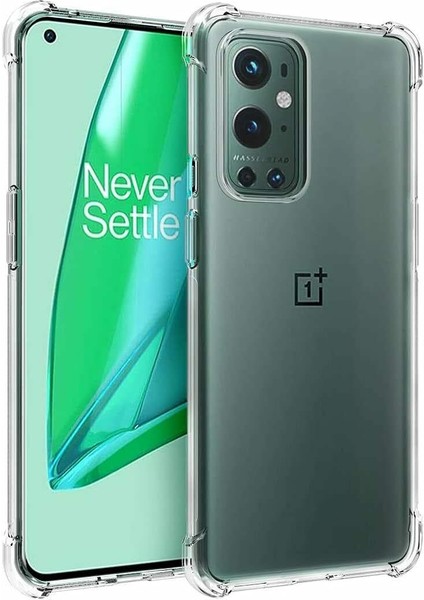 One Plus 9 Pro Kılıf Köşe Korumalı Darbeye Dayanıklı Antişok Şeffaf Silikon