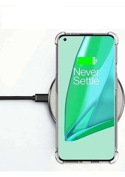 One Plus 9 Pro Kılıf Köşe Korumalı Darbeye Dayanıklı Antişok Şeffaf Silikon