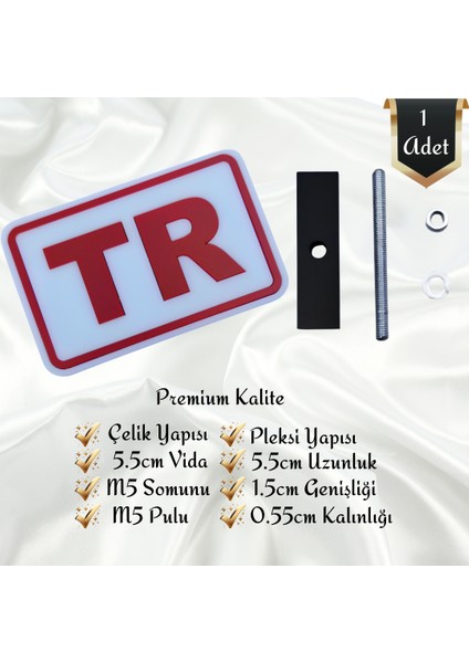 Türkiye TR Plaka Harfli Vidalı Universal Pleksi Panjur Arması Oto Arma Araba Arma Oto Logo Araba Logo indirimleri