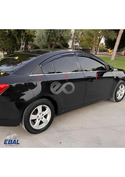 Chevrolet Cruze Sedan Krom Cam Çıtası 6 Parça 2009 Üzeri Paslanmaz Çelik fırsatları