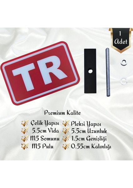 Türkiye TR Plaka Harfli Vidalı Universal Pleksi Panjur Arması Oto Arma Araba Arma Oto Logo Araba Logo indirimleri