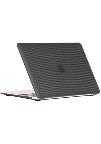 Apple Macbook 13.3' Air 2020 A2337 Msoft Carbon Fiber Tasarımlı Kapak