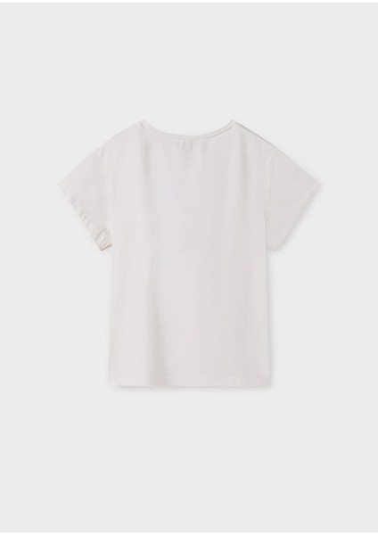 Yazlık Kız Çocuk T-Shirt - Krem modelleri