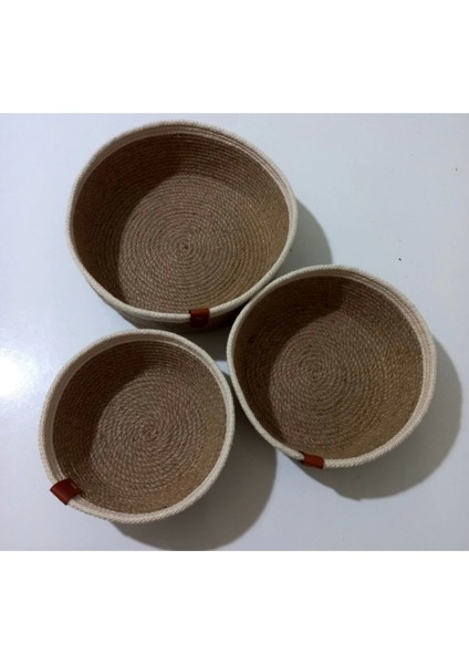 Düzenleyici Üçlü Hasır Sepetler modelleri