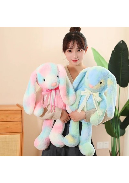 Yumuşak Peluş Tavşan Büyük Boy 60CM Uyku Arkadaşı - Sevimli Peluş Oyuncak, Çocuklar Için Hediye