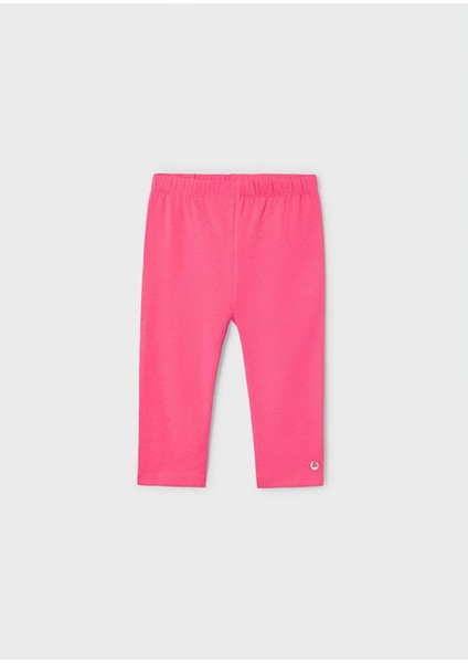 Yazlık Kız Çocuk Basic Kısa Tayt - Pembe