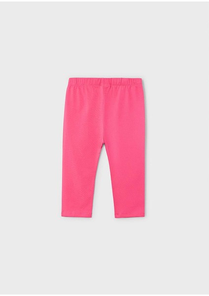 Yazlık Kız Çocuk Basic Kısa Tayt - Pembe