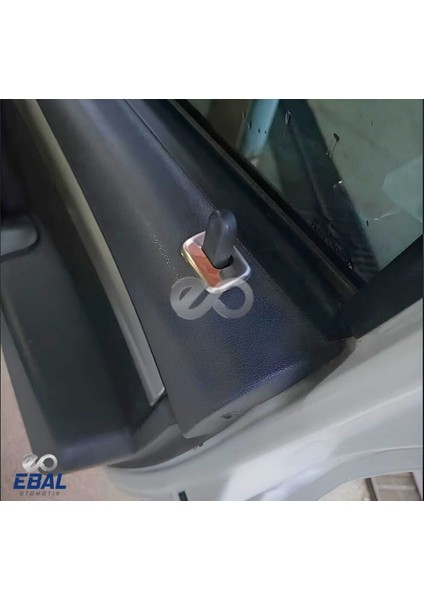 4'lü Dacia Duster Krom Iç Kilit Buton Çerçeve 2010-2018 Paslanmaz Çelik