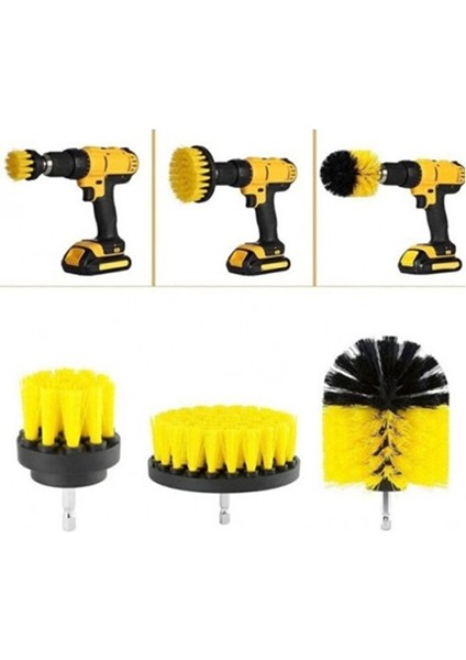 Matkap Uyumlu Döşeme Temizleme Fırçası 3 Lü fiyatları