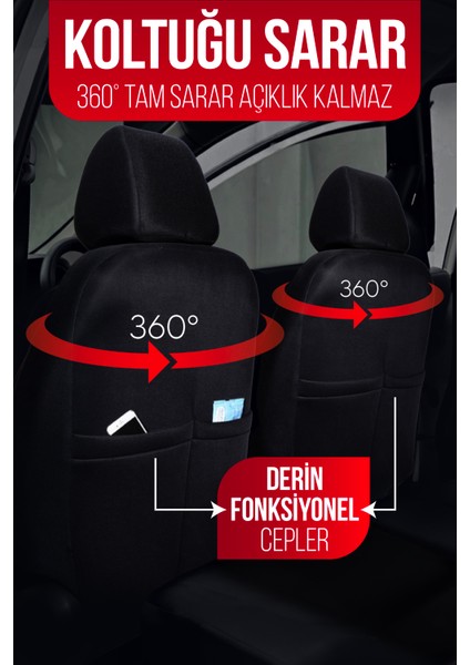 Ecoline Serisi Universal Oto Koltuk Kılıfı