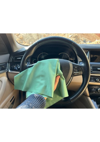"40x40" 2 Adet Otomobil ve Araçlarınız Için Mikrofiber Parmak Izi Su Lekeleri Temizleme Bezi