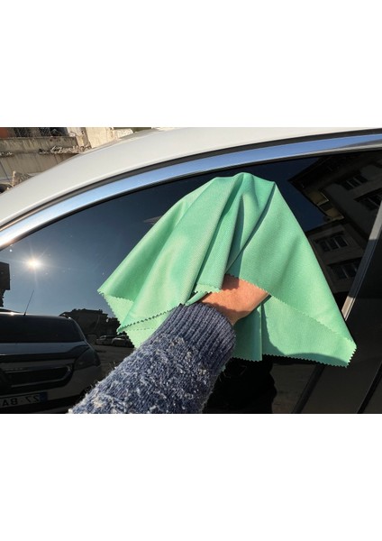 "40x40" 2 Adet Otomobil ve Araçlarınız Için Mikrofiber Parmak Izi Su Lekeleri Temizleme Bezi