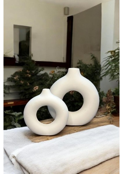 4'lü Set, Dairesel Iskandinav Dekor Vazo, Sevgili Sarmaşık Vazo, Donut ve Sevgili Vazo Set fiyatları