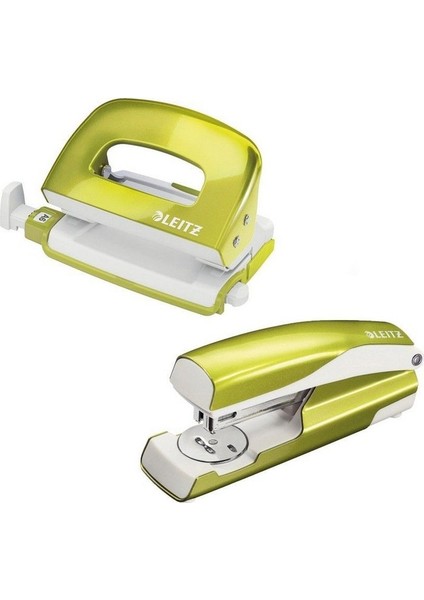 5561 Wow Mini Zımba+Delgeç Seti Metalik Yeşil