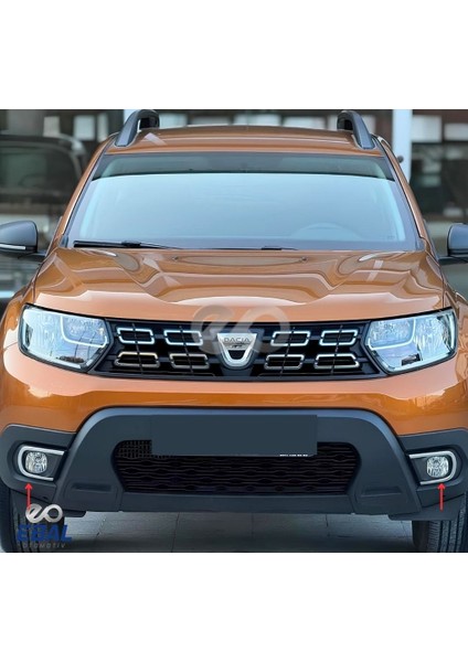 Dacia Duster Krom Sis Farı Çerçevesi 2 Prç. 2018 Model Ve Üzeri Paslanmaz çelik