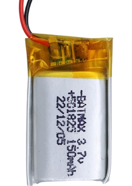 501825 3.7 Volt 150 Mah Lityum Polimer Pil