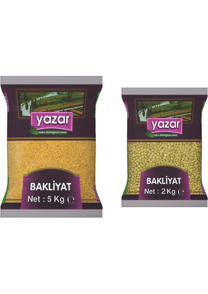 Pilavlık Bulgur 5 kg + Yeşil Mercimek 2 kg