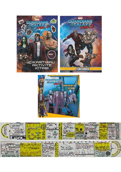 The Guardians Of The Galaxy Vol2 Çıkartma Aktivite Hikaye Seti 3 Kitap (Matematik Öğreten Cetvel)