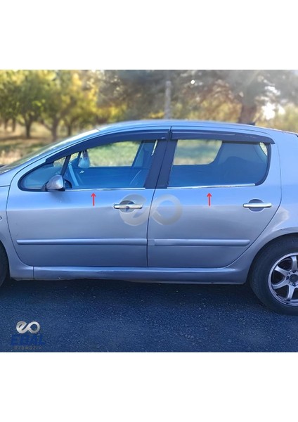 Peugeot 307 Krom Cam Çıtası 4 Prç. 2000 Üzeri P. Çelik fiyatları