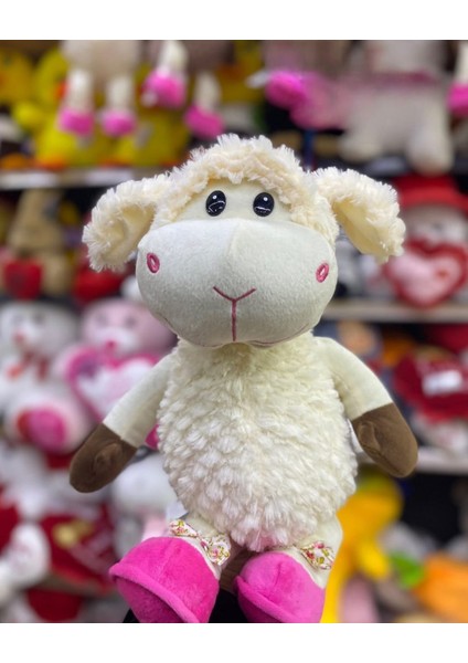 40 cm Peluş Kuzu Uyku Arkadaşı - Sevimli Kuzu Oyuncak, Çocuklar Için Yumuşak ve Rahat Uyku Arkadaşı