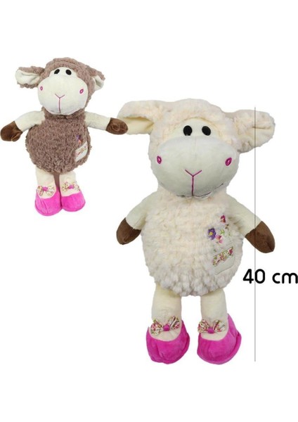 40 cm Peluş Kuzu Uyku Arkadaşı - Sevimli Kuzu Oyuncak, Çocuklar Için Yumuşak ve Rahat Uyku Arkadaşı