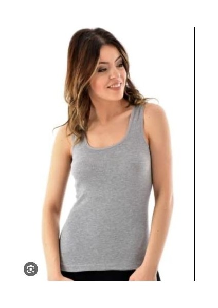 Kadın Ribana Geniş Askılı Atlet 2'li Paket Beden 6 (2XL)