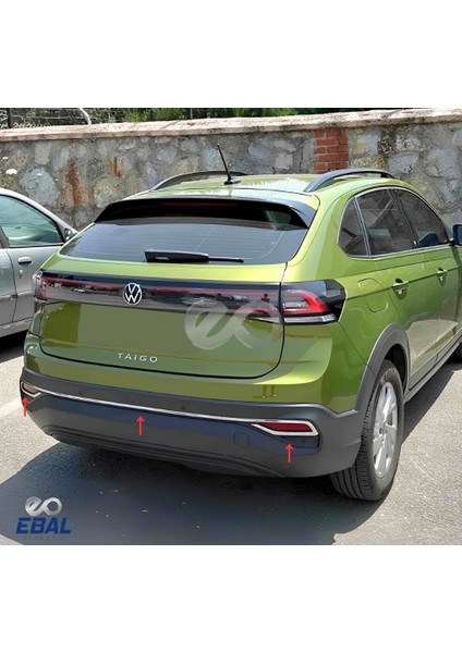 Volkswagen Taigo Krom Reflektör Çerçevesi 3 Parça 2022 ve Üzeri Paslanmaz Çelik