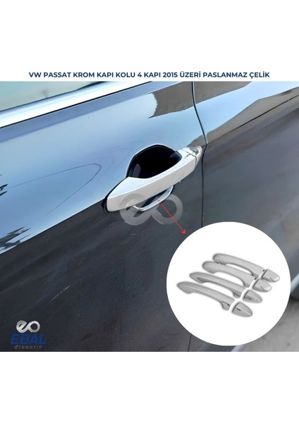 Vw Passat B8 Krom Kapı Kolu 4 Kapı 2015 Üzeri P. Çelik