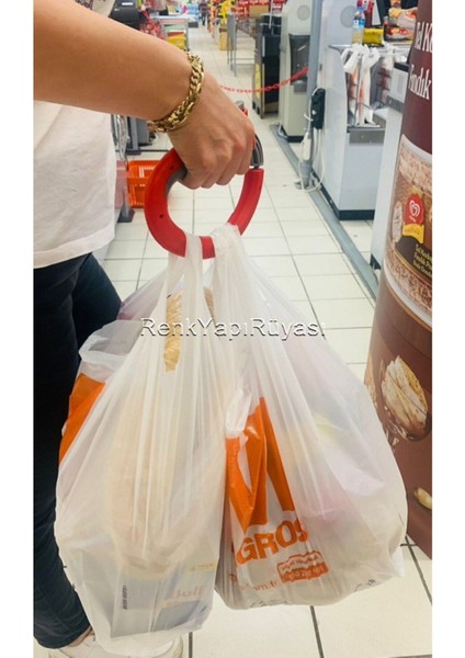 Market Poşeti Taşımak Için Halka,ergonamik Tasarımı ile Eliniz Zarar Görmez, 2 Adet Halka