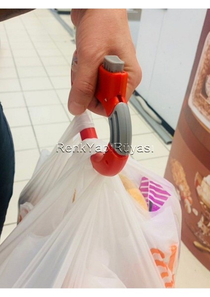 Market Poşeti Taşımak Için Halka,ergonamik Tasarımı ile Eliniz Zarar Görmez, 2 Adet Halka